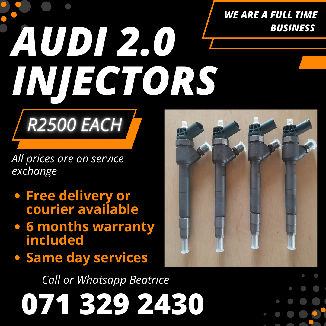AUDI 2.0 DIESEL INJECTORS FOR SALE WITH WARRANTY - Private Seller AUDI 2.0 DIESEL INJECTORS FOR SALE WITH WARRANTY - Private Seller