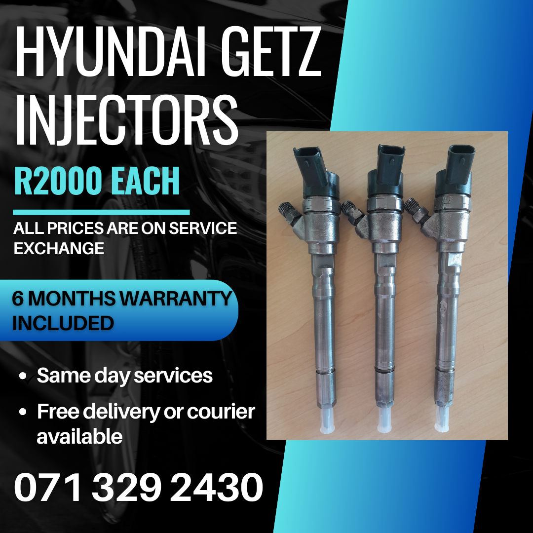 HYUNDAI GETZ 1.5 DIESEL INJECTORS FOR SALE WITH WARRANTY - Private Seller HYUNDAI GETZ 1.5 DIESEL INJECTORS FOR SALE WITH WARRANTY - Private Seller
