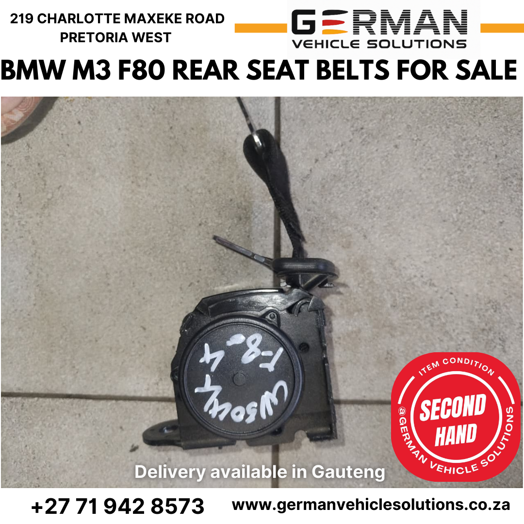 BMW M3 F80 seat belts for sale used - Private Seller
