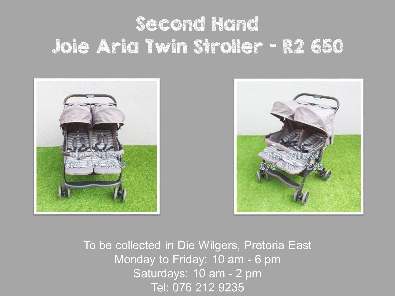 twin stroller second hand