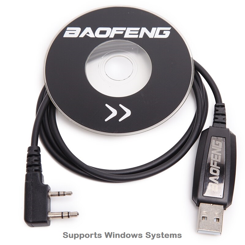 USB Programming Cable plus CD For Two-Way Walkie Talkie Radios/Transceivers. NEW