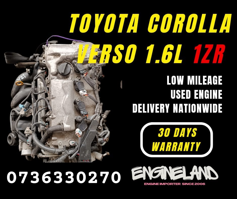 TOYOTA COROLLA VERSO 1.6L 1ZR ENGINE. - Private Seller