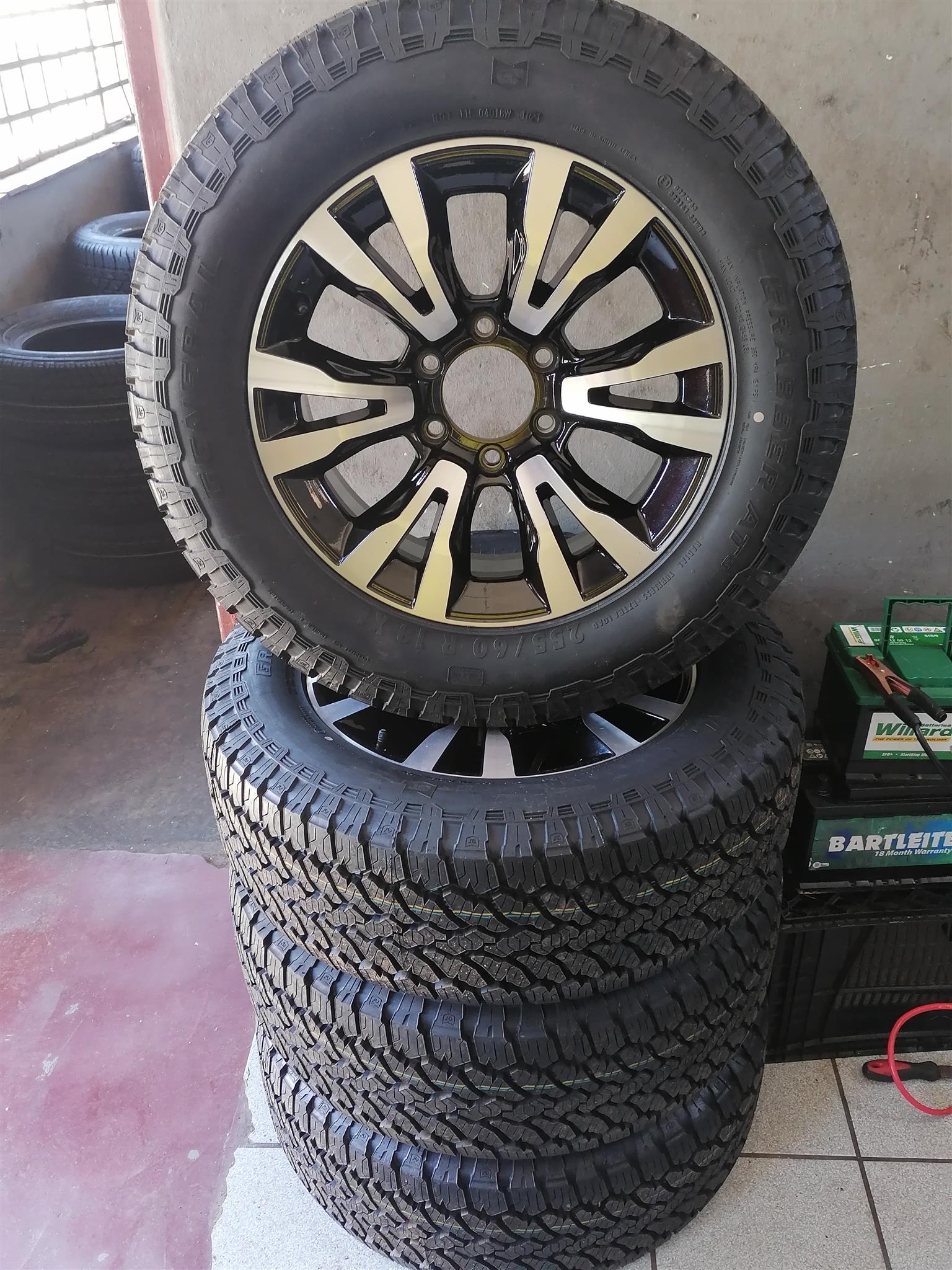 Isuzu DMX 18inch Mag Rims (WITH NEW TYRES) Isuzu DMX 18inch Mag Rims (WITH NEW TYRES)