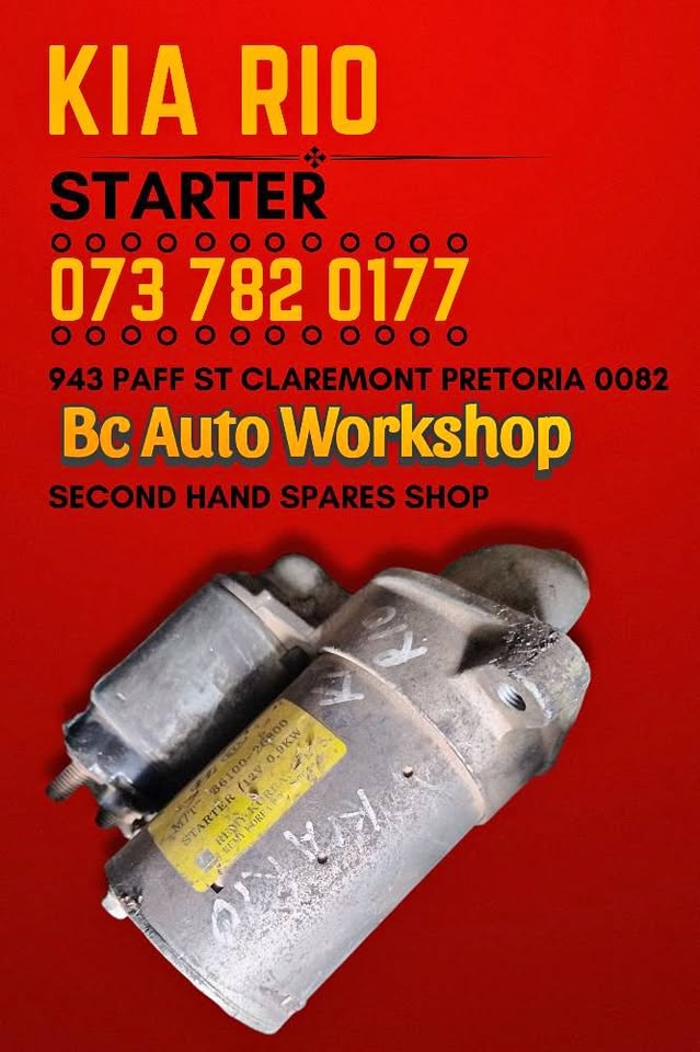 Kia Rio starter Call me for more spares - Private Seller Kia Rio starter Call me for more spares - Private Seller