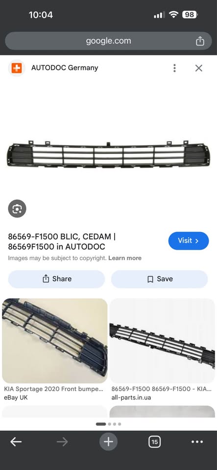 2019-2021 Kia sportage lower bumper grille - Private Seller 2019-2021 Kia sportage lower bumper grille - Private Seller