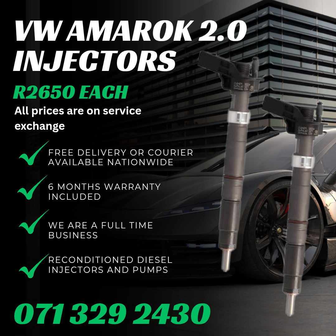 VW AMAROK 2.0 INJECTORS FOR SALE WITH WARRANTY - Private Seller VW AMAROK 2.0 INJECTORS FOR SALE WITH WARRANTY - Private Seller