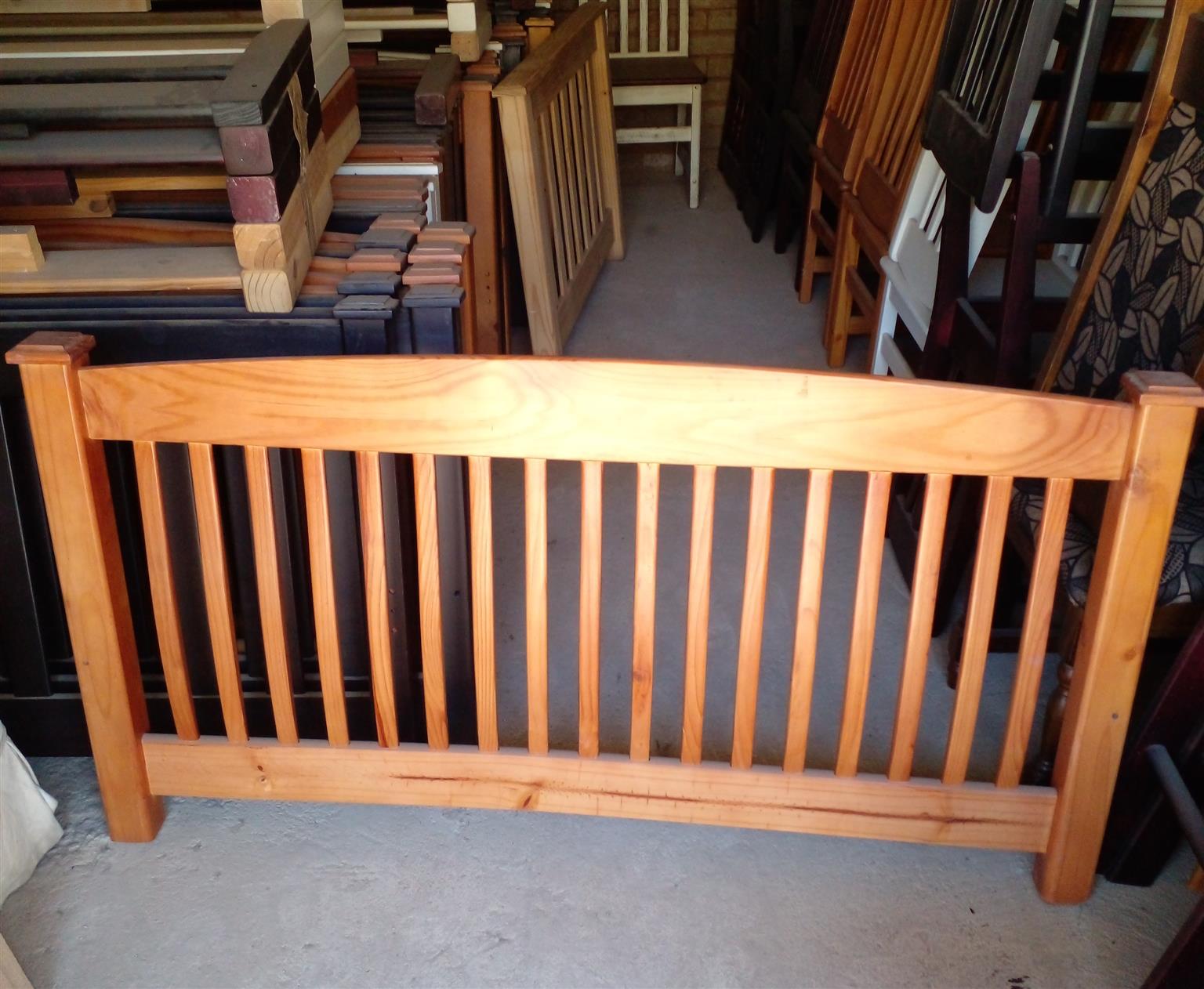 Double and Queen Mini Pine Headboards for sale