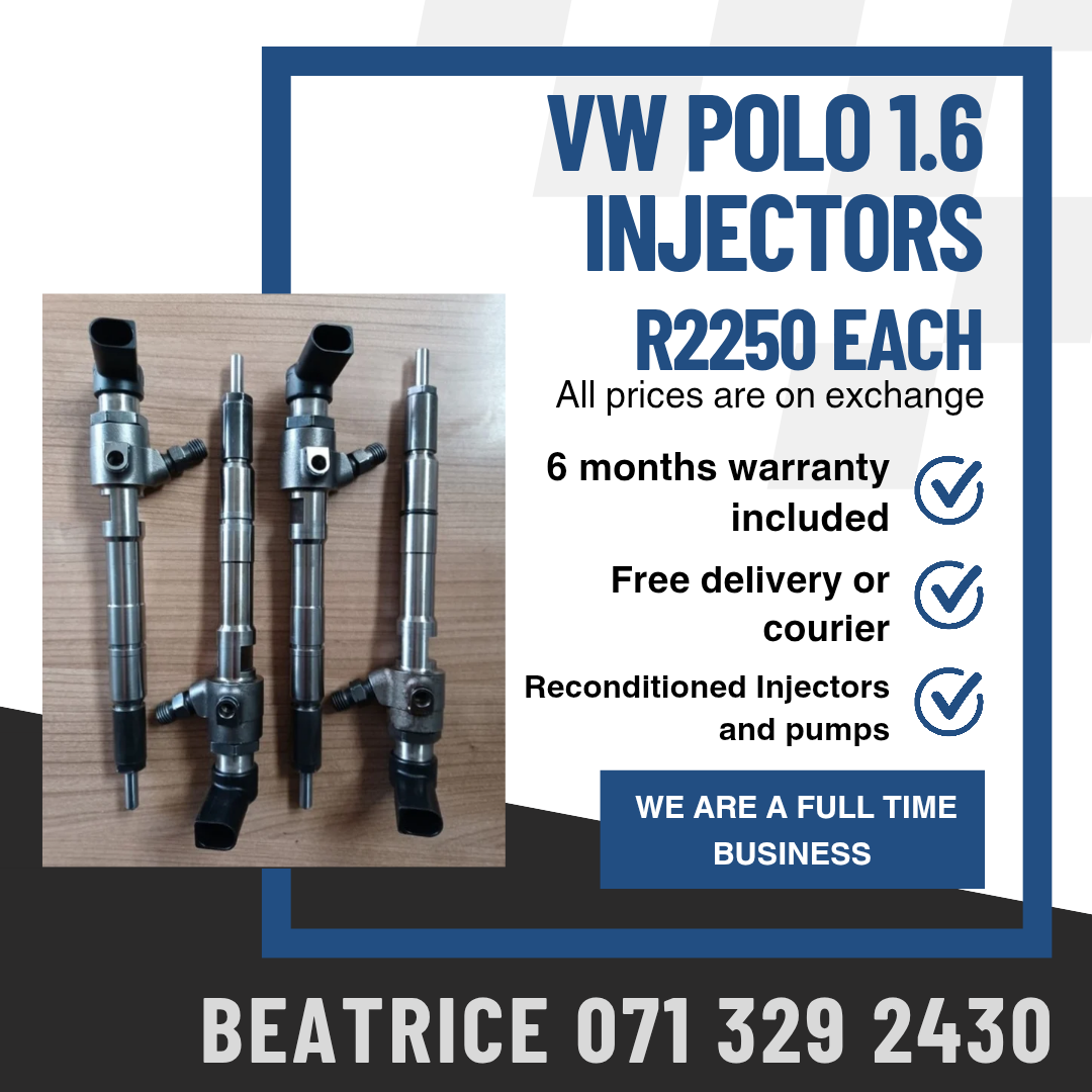 VW POLO 1.6 INJECTORS FOR SALE WITH WARRANTY INCLUDED - Private Seller VW POLO 1.6 INJECTORS FOR SALE WITH WARRANTY INCLUDED - Private Seller