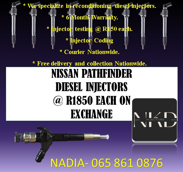 Nissan Pathfinder diesel injectors - Private Seller Nissan Pathfinder diesel injectors - Private Seller