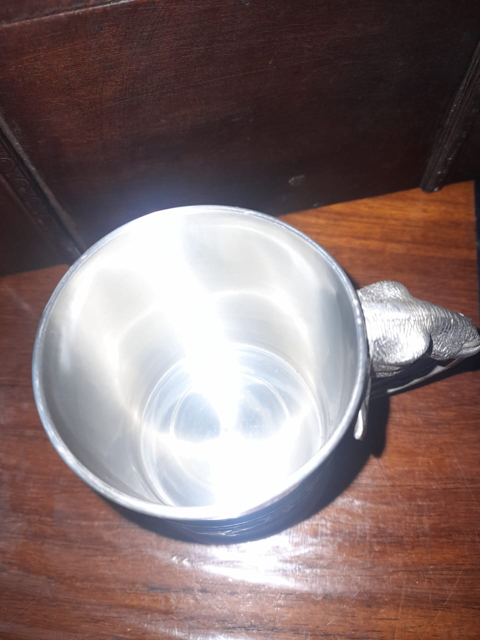 Taiwanese Pewter Decorative Beer Mug for Sale!