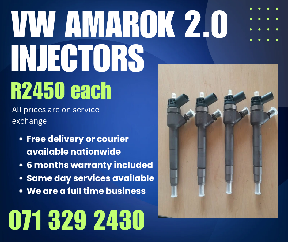 VW AMAROK 2.0 INJECTORS FOR SALE WITH WARRANTY INCLUDED - Private Seller VW AMAROK 2.0 INJECTORS FOR SALE WITH WARRANTY INCLUDED - Private Seller