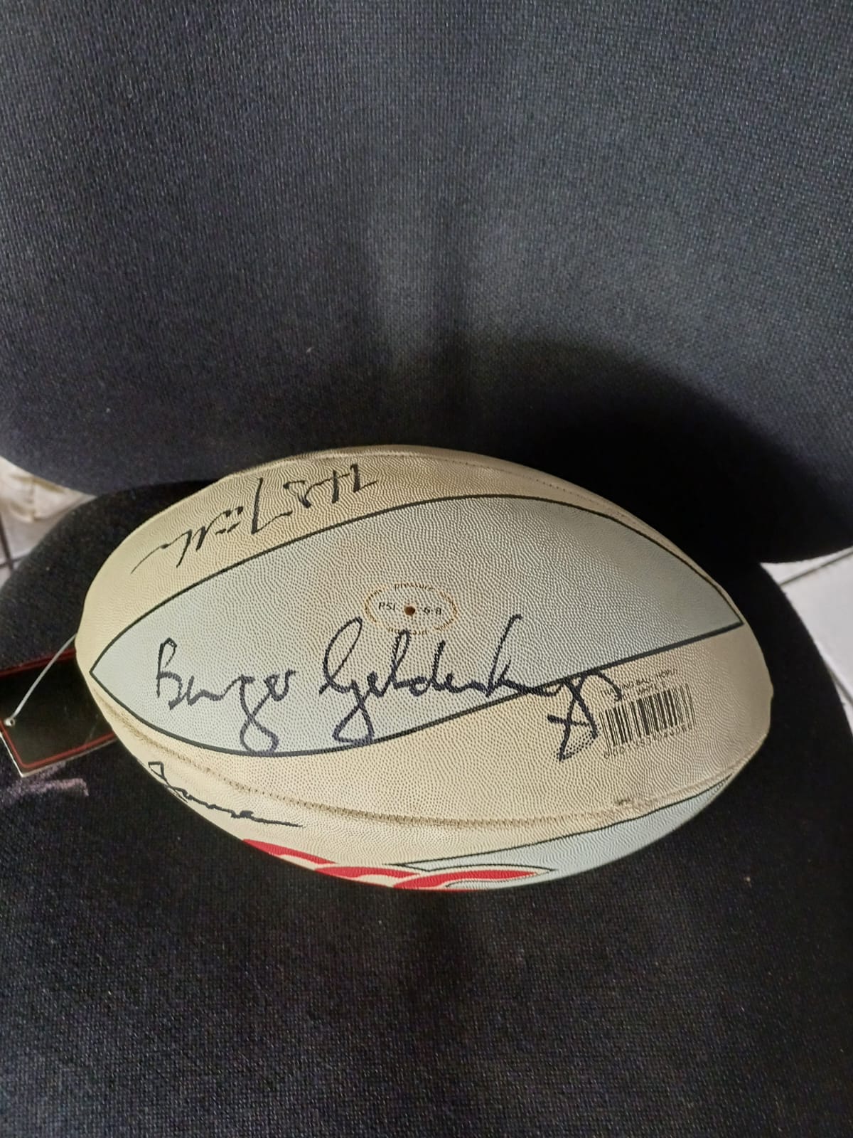 FOR SALE - No 1 of only 9 Autographed Rugby balls by SPRINGBOK LEGENDS
