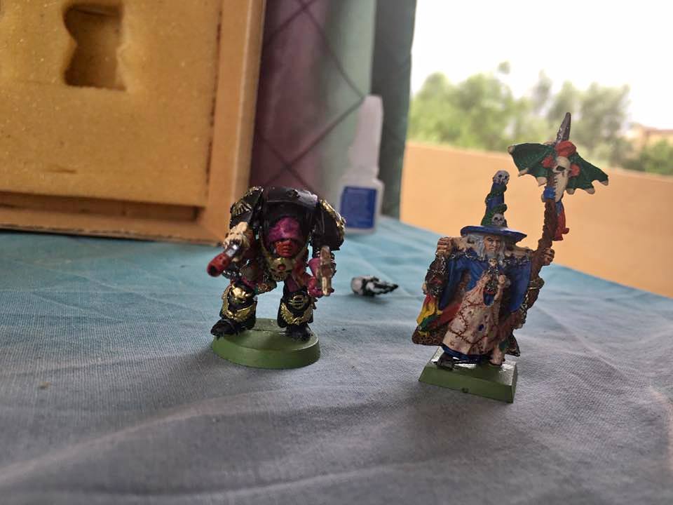 Warhammer 40k minis, hand painted