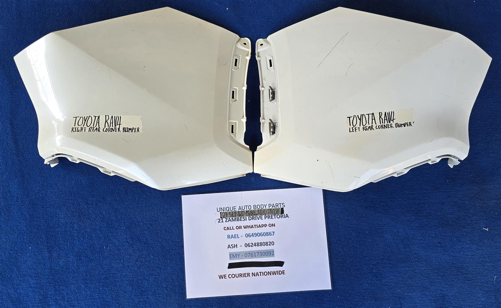 Toyota RAV4 Left Rear Corner Bumper and Right Rear Corner Bumper Toyota RAV4 Left Rear Corner Bumper and Right Rear Corner Bumper