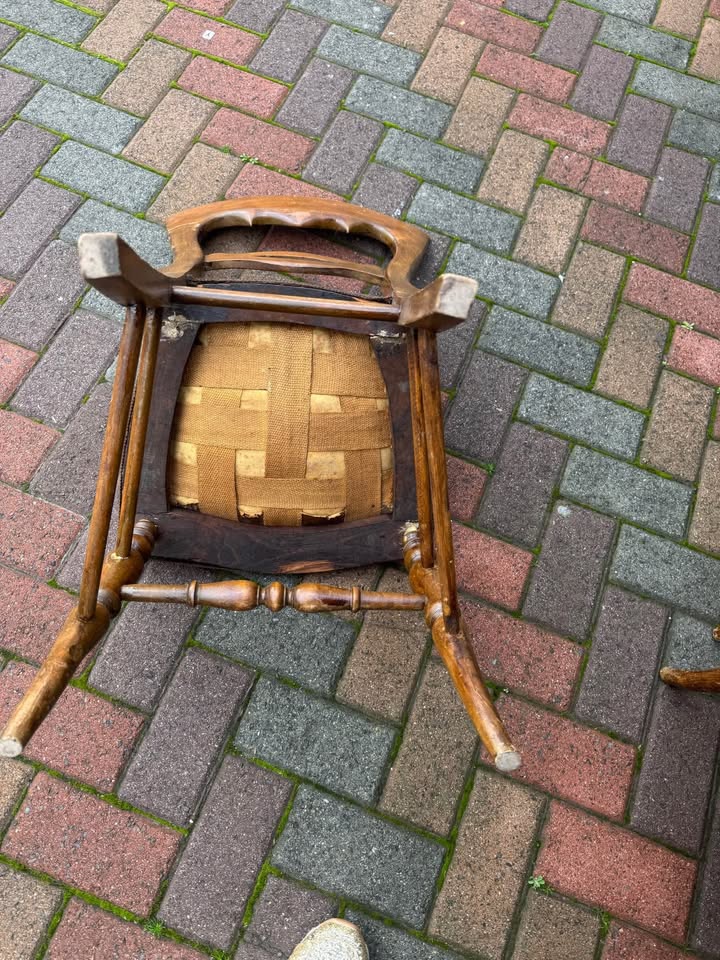 Antique walnut Kitchen chairs