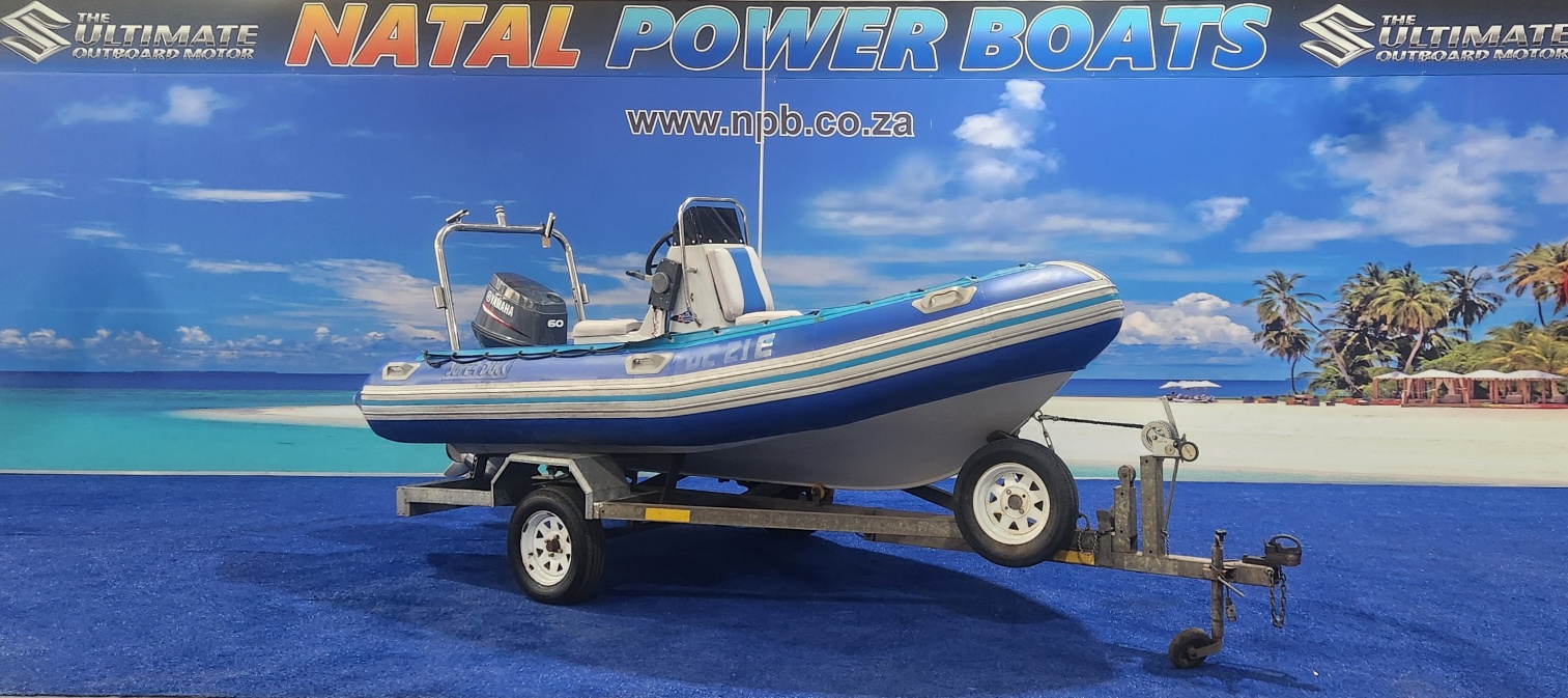SUPERDUCK 480 MONO ON TRAILER 60 HP YAMAHA 2 STROKE 190 HOUR