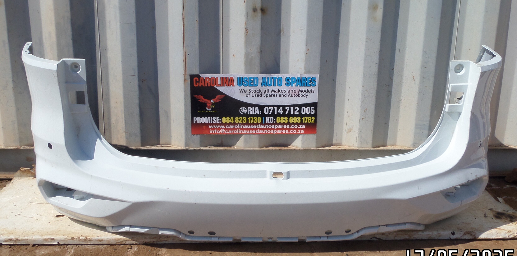 Used Isuzu Mux rear/back bumper with pdc holes (restored) for sale