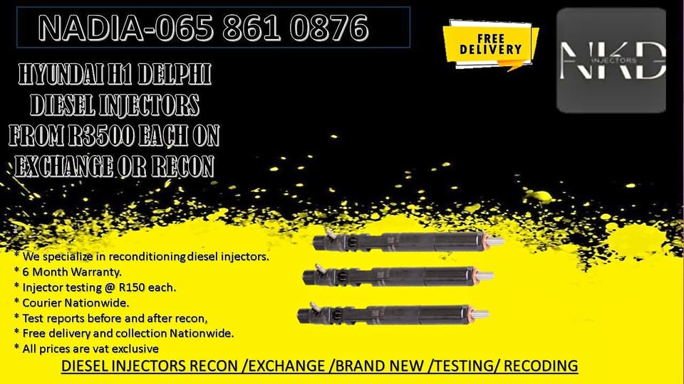 NEW DIESEL INJECTORS FOR SALE FOR HYUNDAI H1 DELPHI