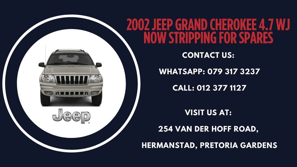 Now Stripping For Spares - 2002 Jeep Grand Cherokee 4.7 WJ Auto/Petrol - Private Seller Now Stripping For Spares - 2002 Jeep Grand Cherokee 4.7 WJ Auto/Petrol - Private Seller