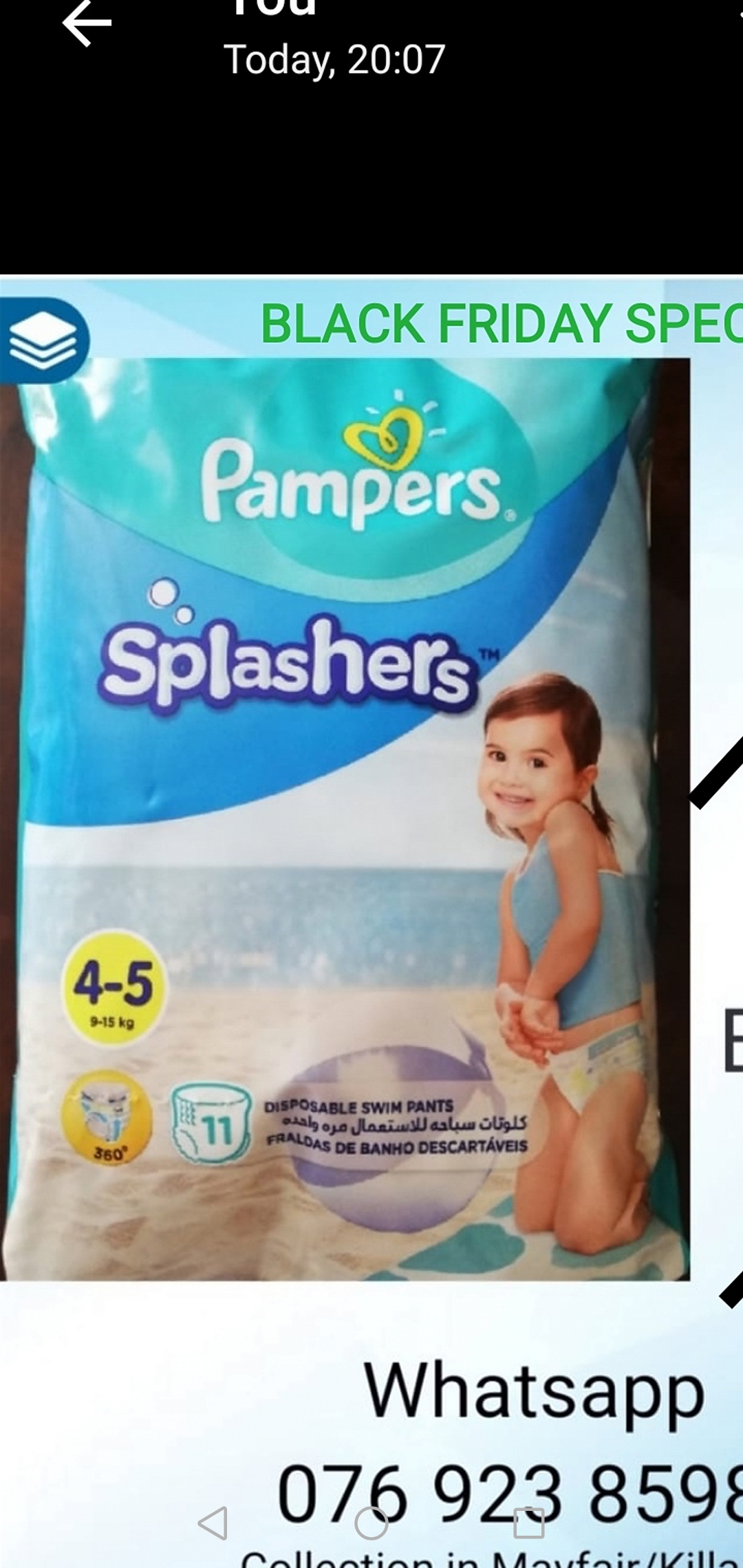 pampers swimming nappies