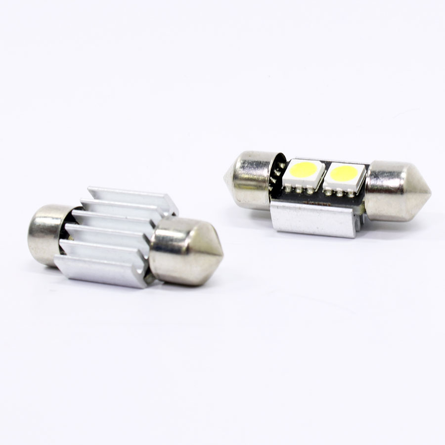 SMD Interior 2 LED Bulbs with Canceller – 31mm (white)