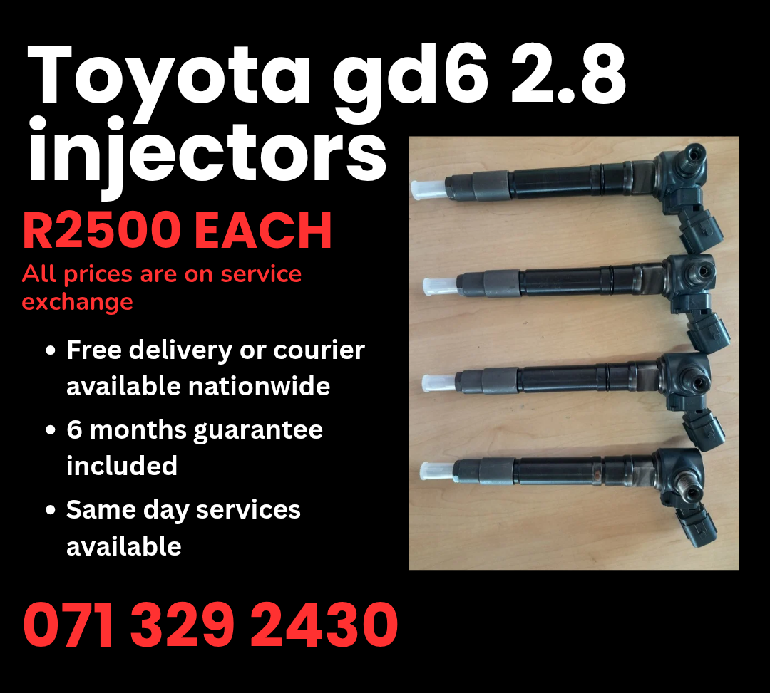 TOYOTA GD6 2.8 INJECTORS FOR SALE WITH WARRANTY ON - Private Seller TOYOTA GD6 2.8 INJECTORS FOR SALE WITH WARRANTY ON - Private Seller