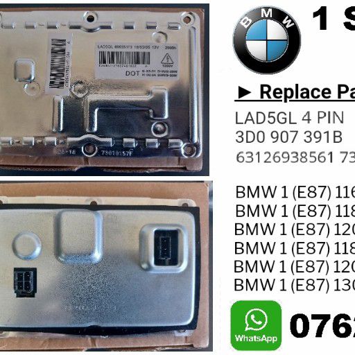 BMW E87 1 Series Headlight Xenon Ballast control module