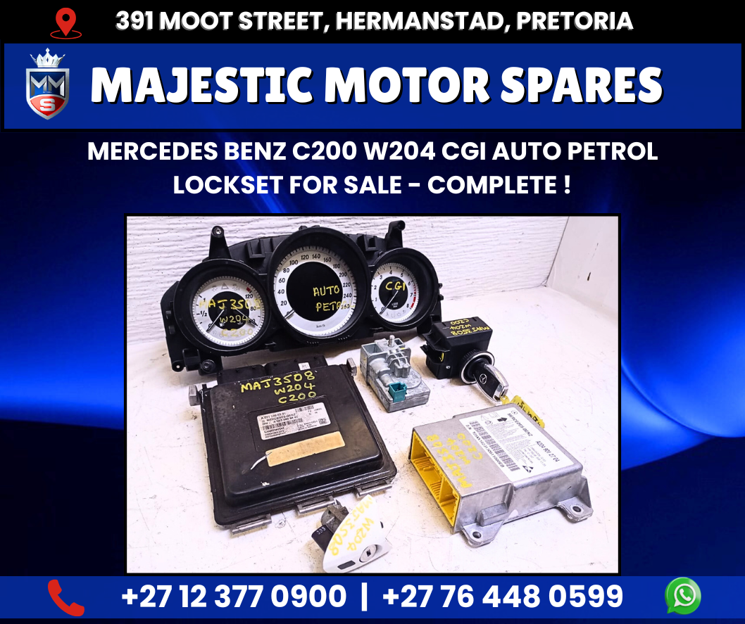 Mercedes Benz C200 W204 CGI Automatic Petrol Lockset – Complete Set for Sale - Private Seller Mercedes Benz C200 W204 CGI Automatic Petrol Lockset – Complete Set for Sale - Private Seller