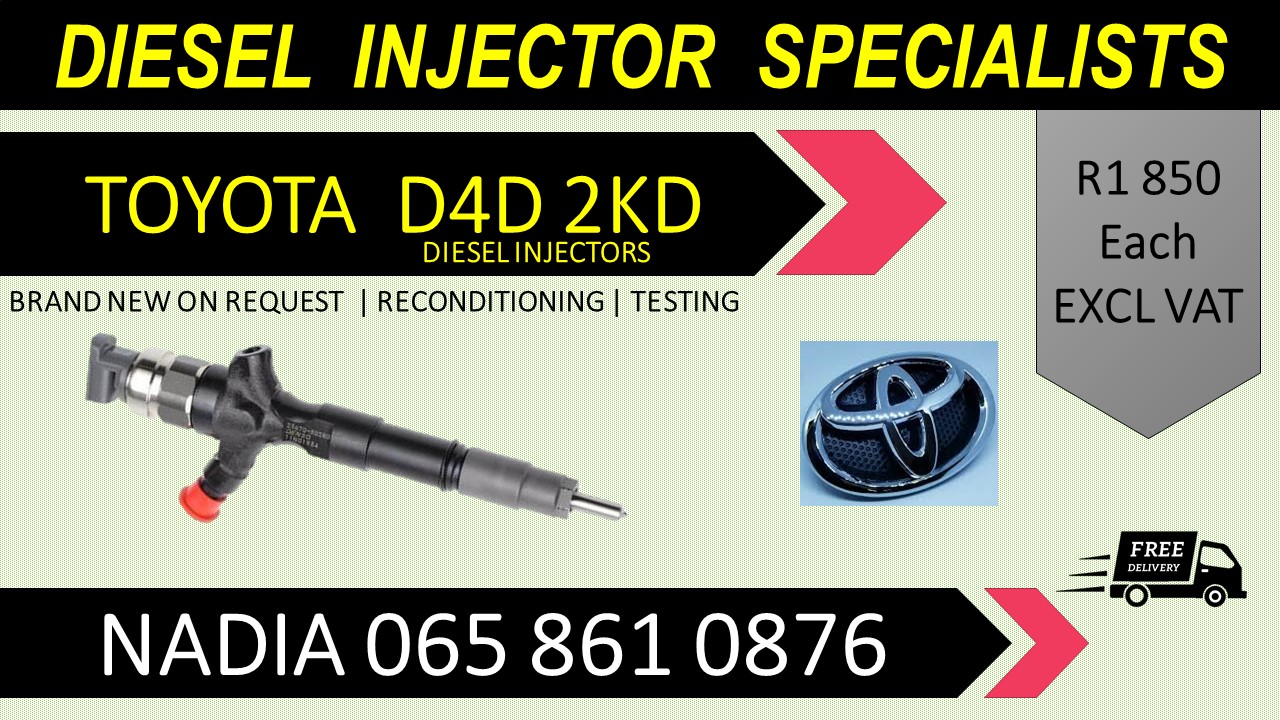 BRAND NEW DIESEL INJECTORS FOR SALE OR TO RECON FOR TOYOTA D4D 2KD - Private Seller BRAND NEW DIESEL INJECTORS FOR SALE OR TO RECON FOR TOYOTA D4D 2KD - Private Seller