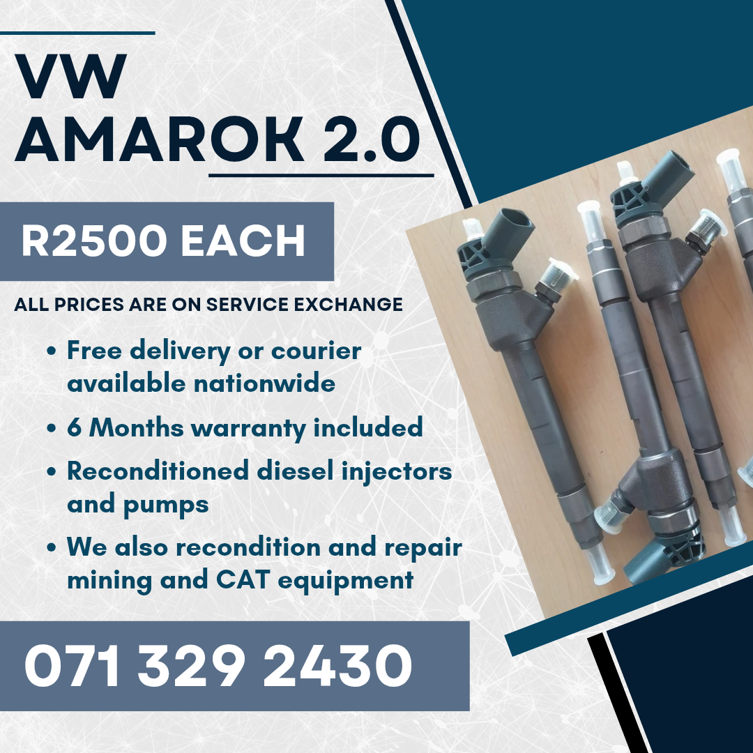 VW AMAROK 2.0 INJECTORS FOR SALE WITH WARRANTY INCLUDED - Private Seller VW AMAROK 2.0 INJECTORS FOR SALE WITH WARRANTY INCLUDED - Private Seller