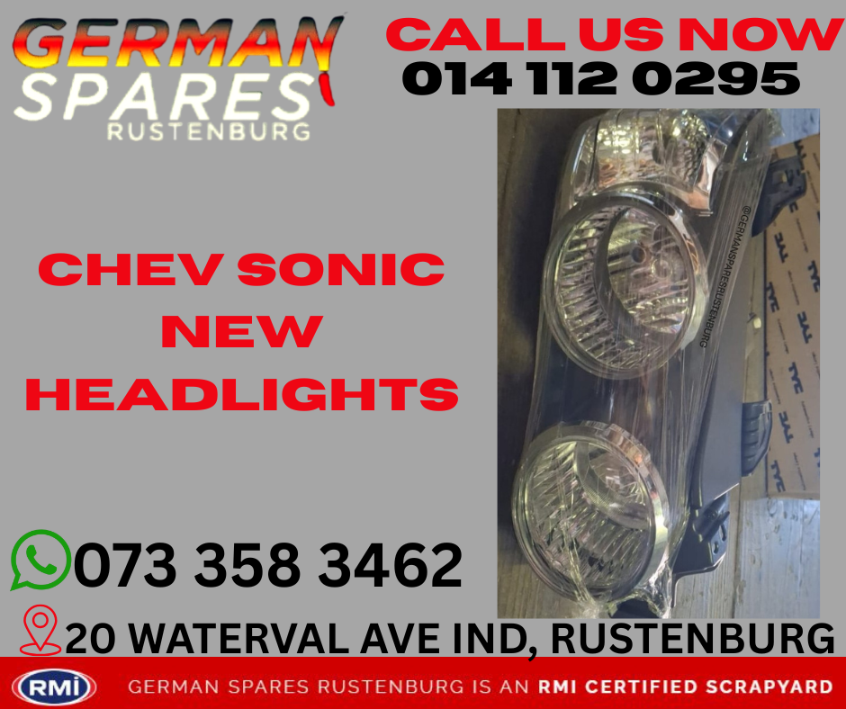 CHEV SONIC NEW HEADLIGHTS - Private Seller CHEV SONIC NEW HEADLIGHTS - Private Seller