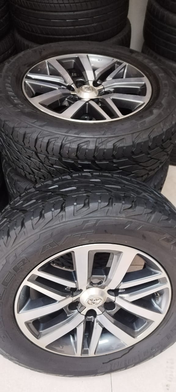 Toyota Hilux/Fortuner 18" original mags with 265/60/18 Bridgestone Dueller AT - Private Seller Toyota Hilux/Fortuner 18" original mags with 265/60/18 Bridgestone Dueller AT - Private Seller