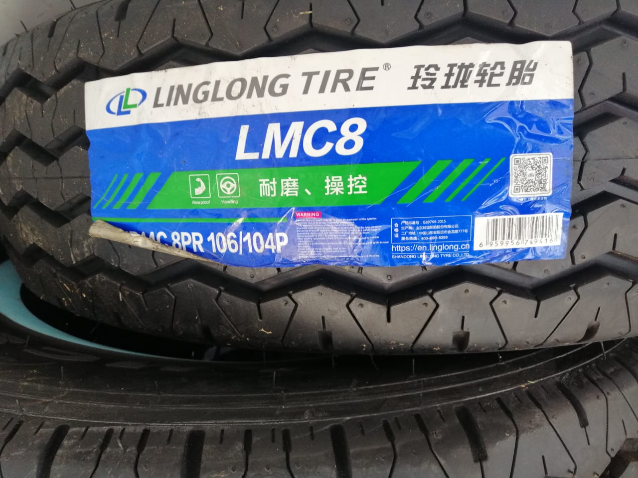 Linglong Whitewall tyres. 195R14c Linglong Whitewall tyres. 195R14c