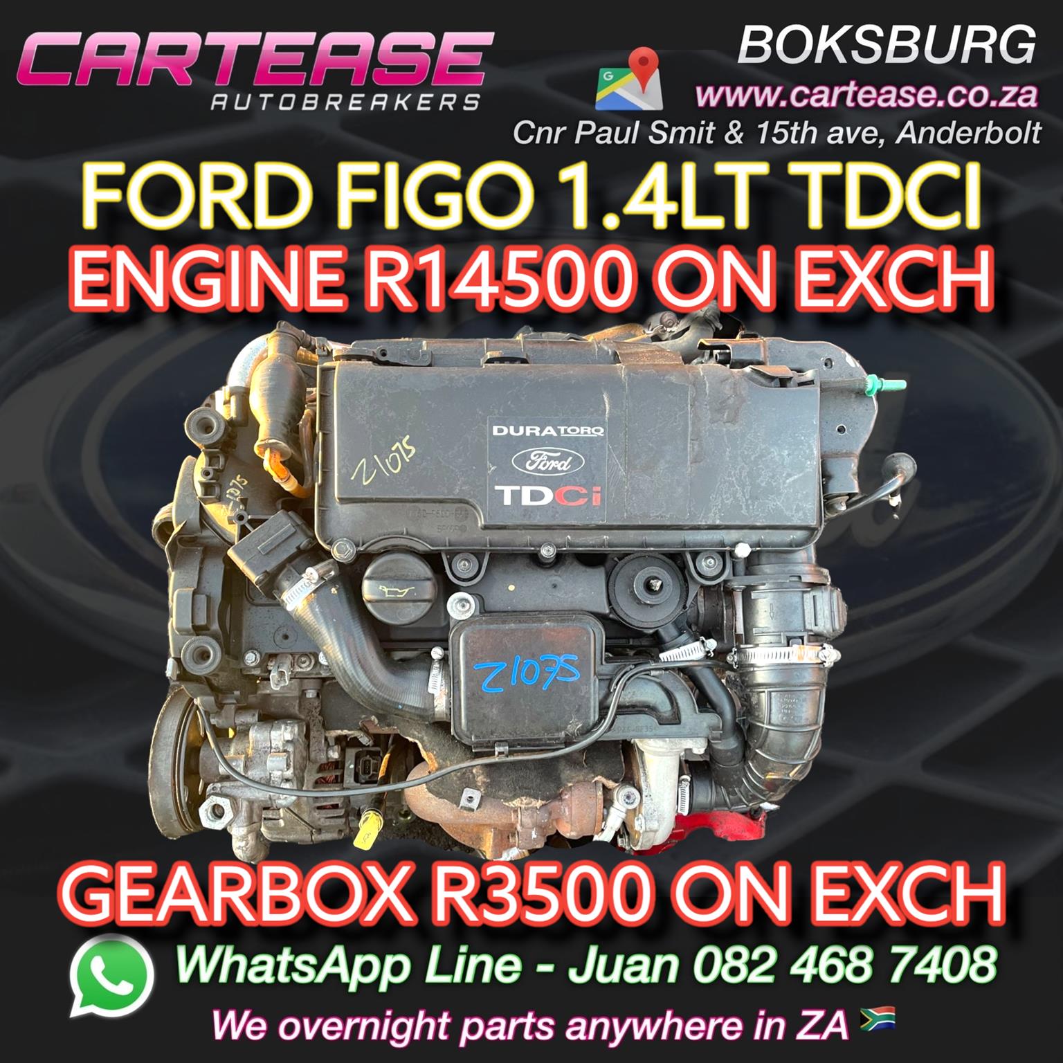 FORD FIGO 1.4 TDCI ENGINE AND GEARBOX - Private Seller FORD FIGO 1.4 TDCI ENGINE AND GEARBOX - Private Seller