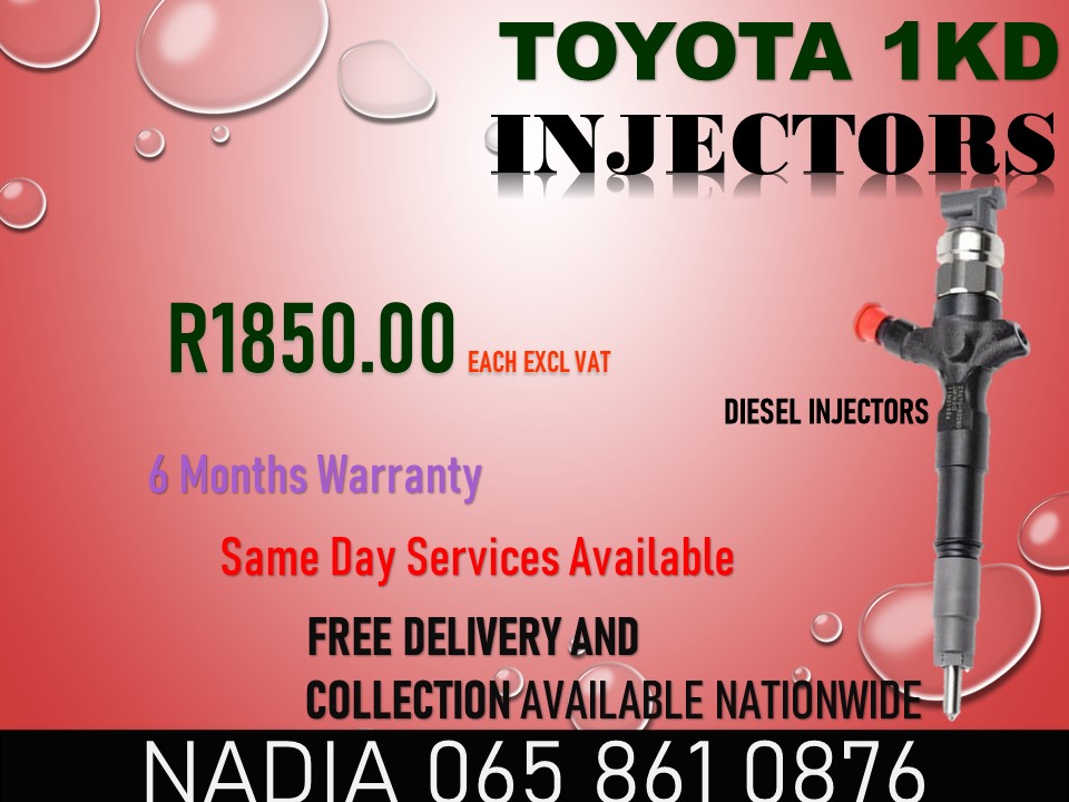 TOYOTA 1KD DIESEL INJECTORS FOR SALE - Private Seller TOYOTA 1KD DIESEL INJECTORS FOR SALE - Private Seller