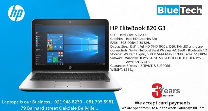 Hp Elitebook 0 G3 Ultrabook 12 5 Inch Core I5 6th Gen 8gb Ddr4 Ram 3 Year Guarantee Junk Mail