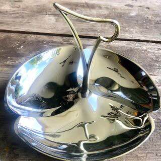 Mid Century Modern 1960's Chrome Appetizer Serving Tray by KROMEX