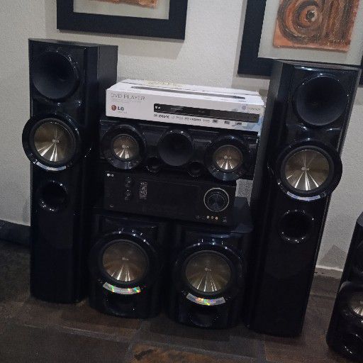 LG 5.2 channel home theatre system for sale 