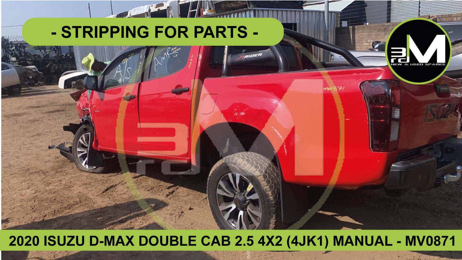 2020 ISUZU D-MAX 2.5 4X2 (4JK1) MANUAL (STRIPPING FOR PARTS ONLY) - Private Seller 2020 ISUZU D-MAX 2.5 4X2 (4JK1) MANUAL (STRIPPING FOR PARTS ONLY) - Private Seller