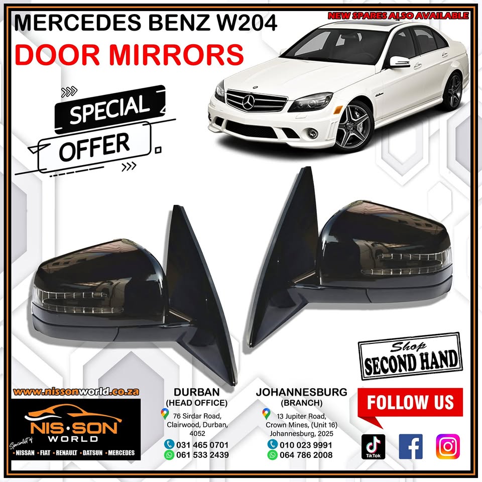 Mercedes Benz W204 Door Mirrors