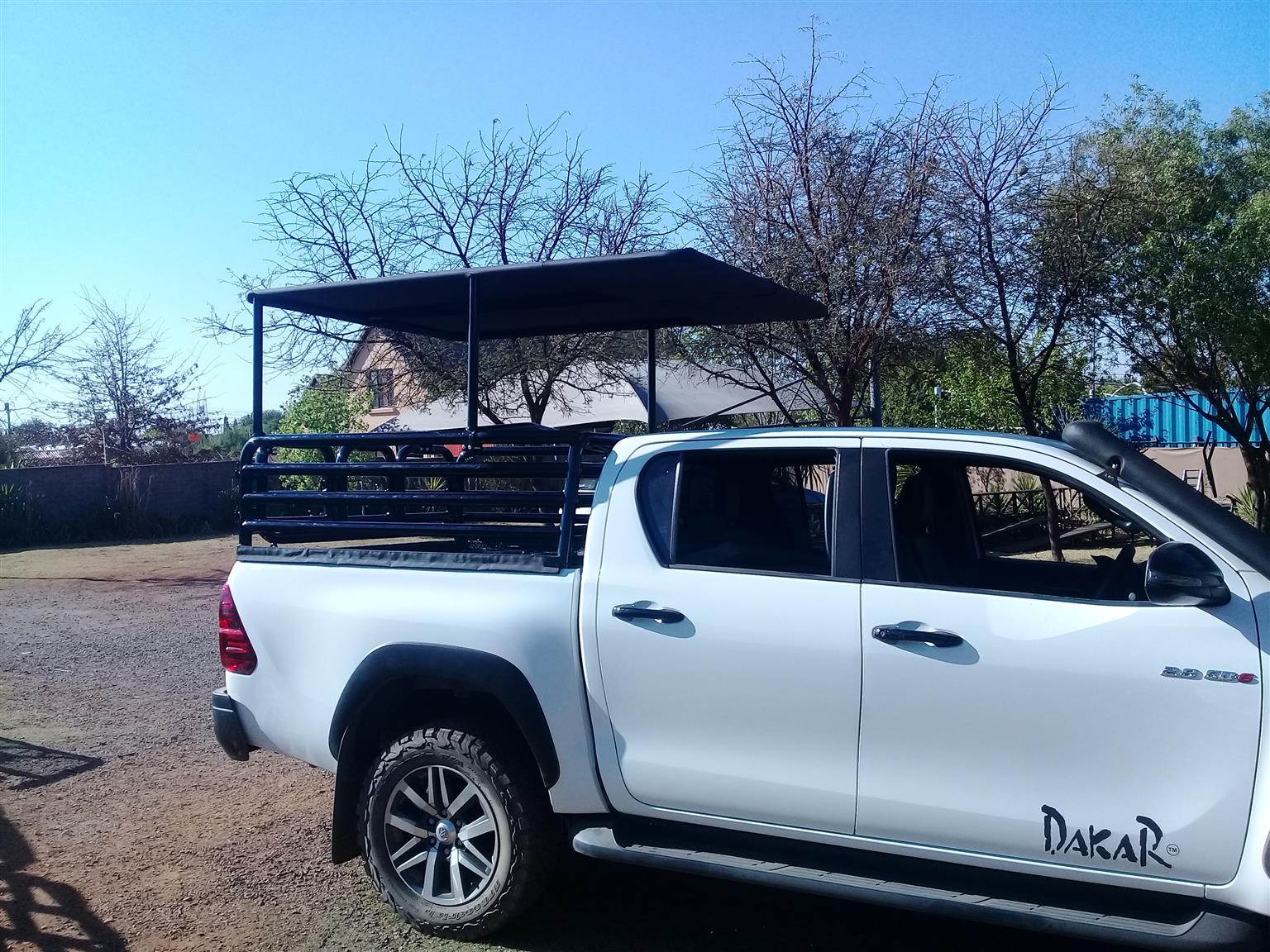 Hilux Gd 6 DC cattle rail /  Removable roof(game drive or hunting ) , canvas canopy and tonneau cover