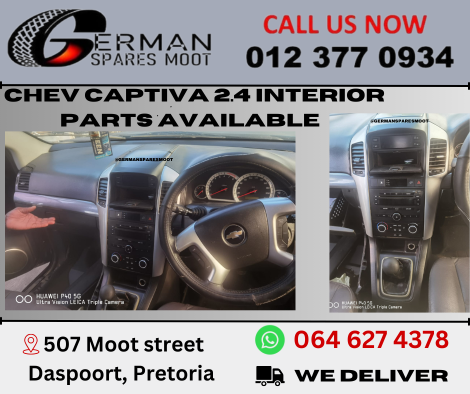 Chev Captiva 2.4 Interior Parts Available - Private Seller