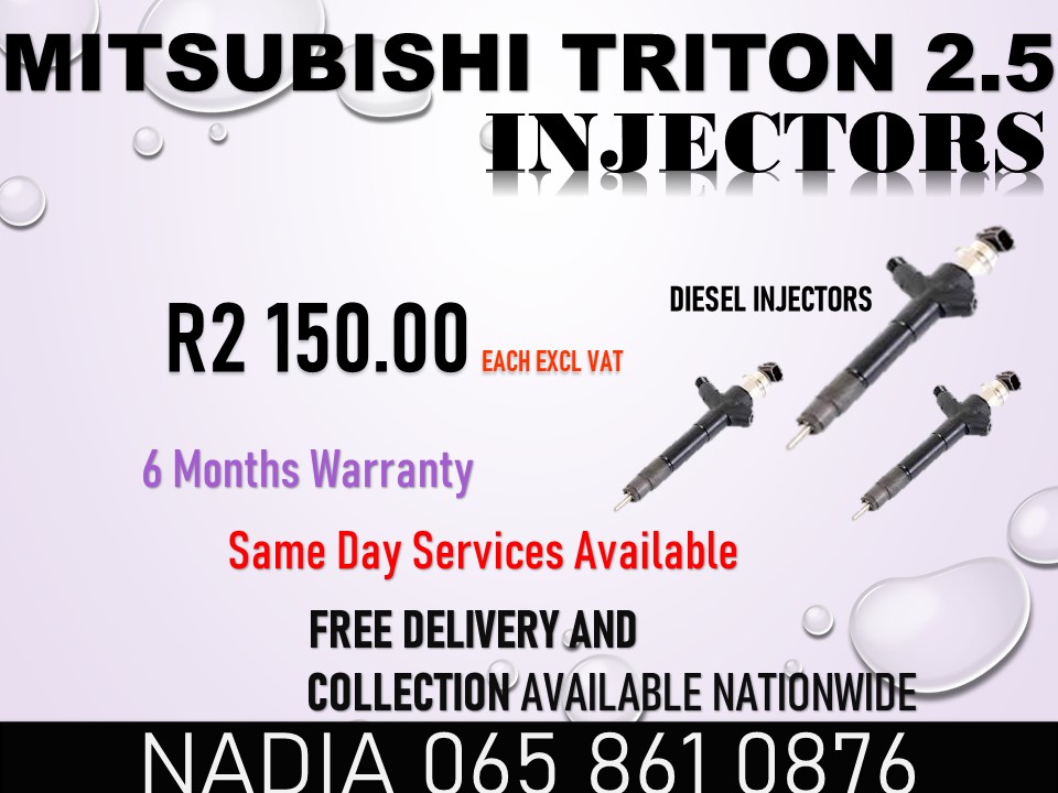 MITSUBISHI TRITON 2.5 DIESEL INJECTORS FOR SALE - Private Seller MITSUBISHI TRITON 2.5 DIESEL INJECTORS FOR SALE - Private Seller