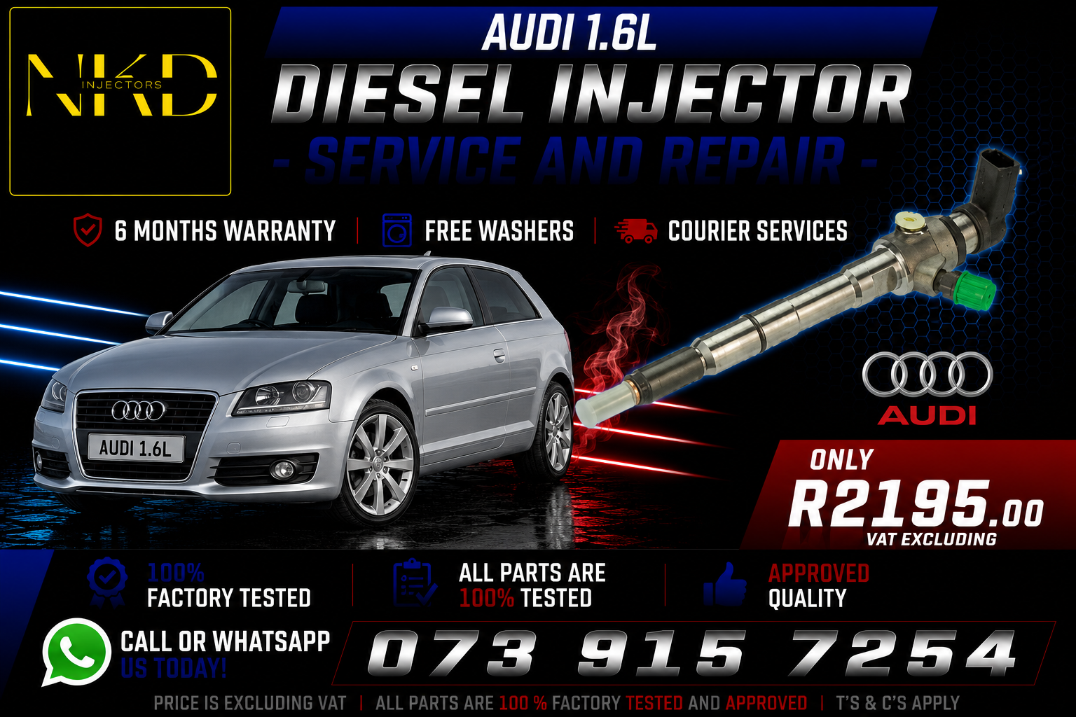 Recondition_Audi_1.6L_Injectors - Private Seller Recondition_Audi_1.6L_Injectors - Private Seller