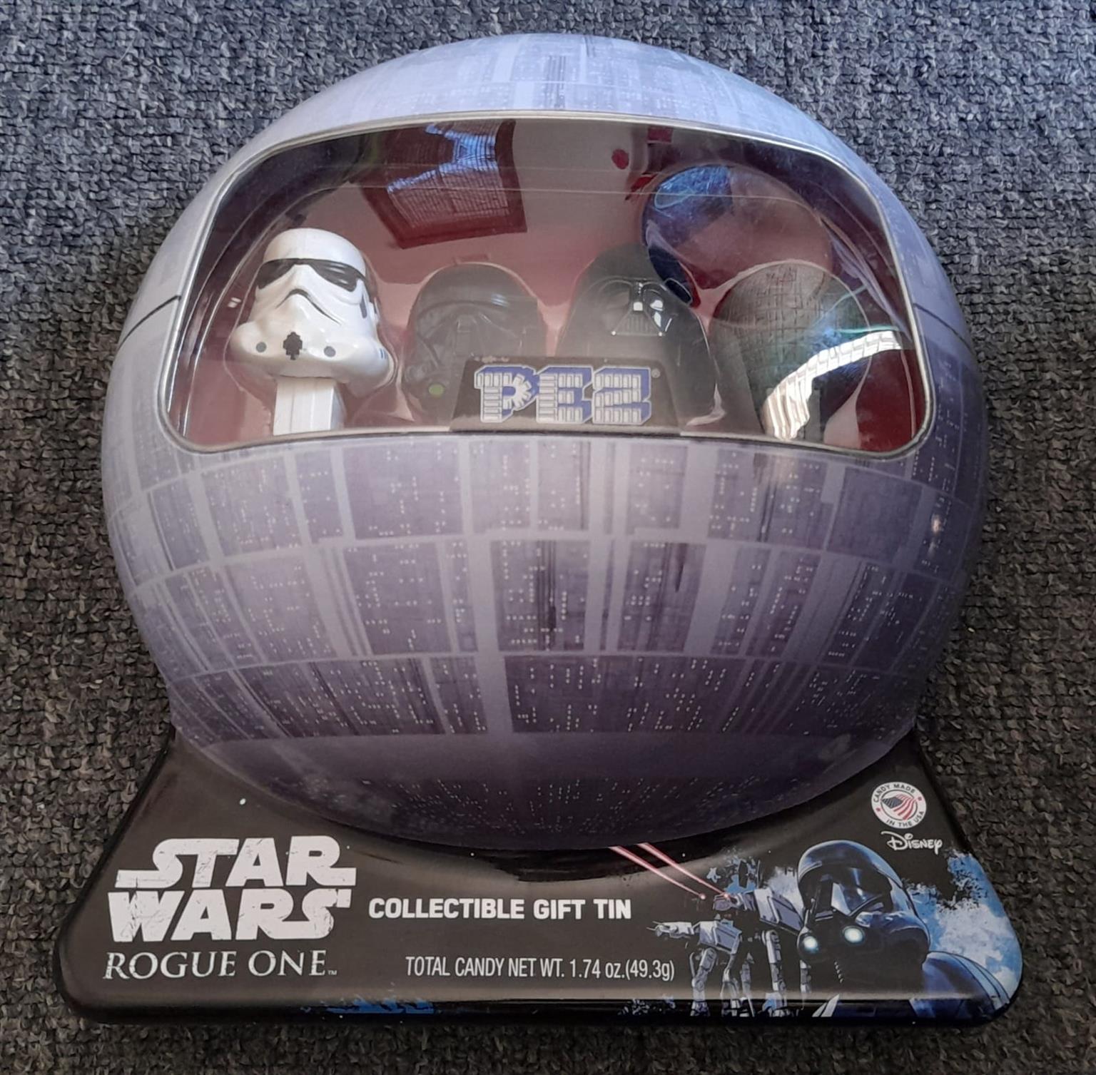 STAR WARS ROGUE ONE DEATH STAR PEZ TIN COLLECTION