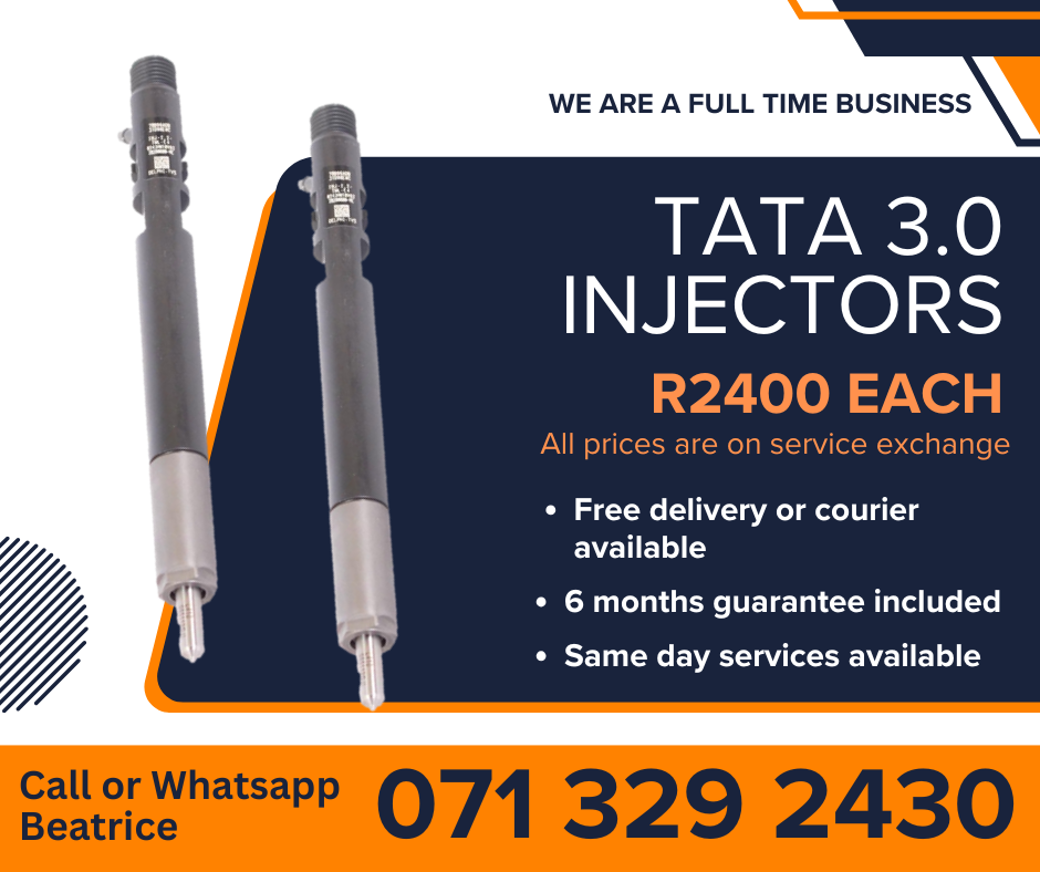 TATA 3.0 DIESEL INJECTORS FOR SALE WITH WARRANTY - Private Seller TATA 3.0 DIESEL INJECTORS FOR SALE WITH WARRANTY - Private Seller