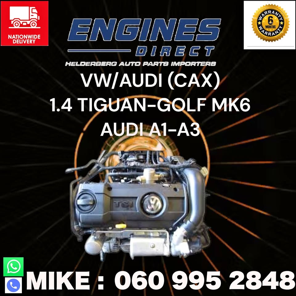 Import Low mileage VW/AUDI CAX Engine for sale.