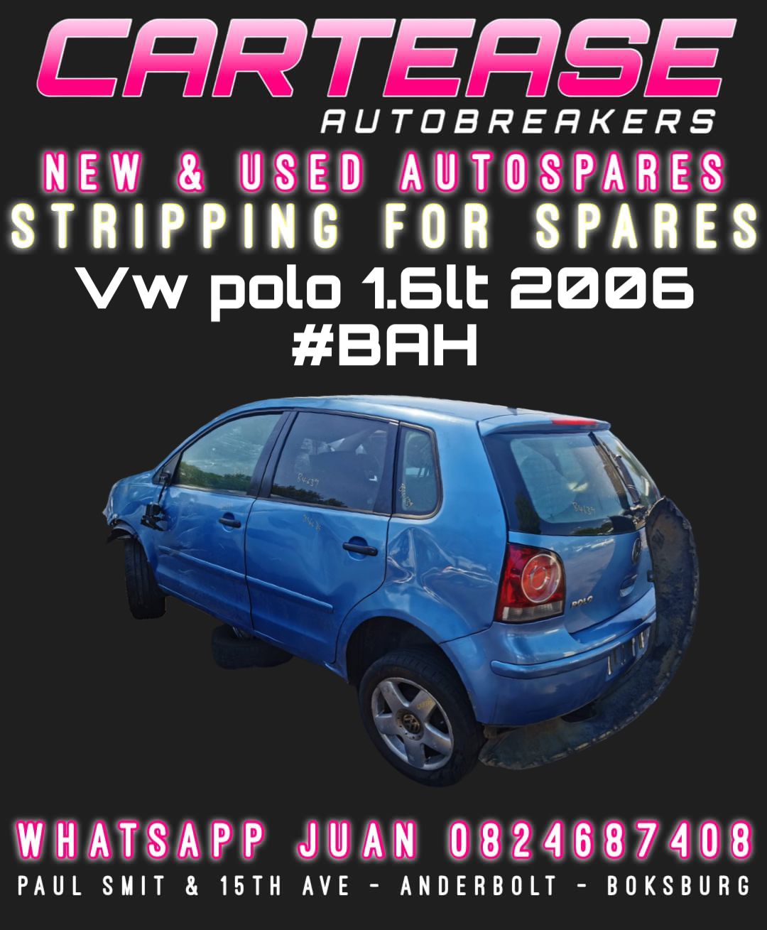 VW POLO 1.6LT 2006 #BAH STRIPPING FOR SPARES - Private Seller VW POLO 1.6LT 2006 #BAH STRIPPING FOR SPARES - Private Seller