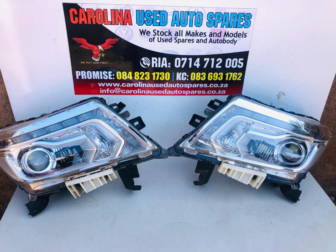 Nissan Navara chrome left and right side xenon headlights - Private Seller Nissan Navara chrome left and right side xenon headlights - Private Seller