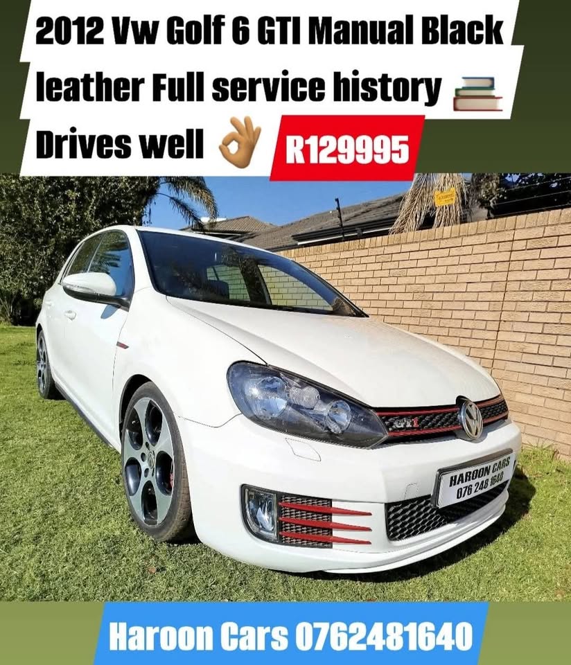 Call Haroon on 2012 Vw Golf 6 GTI Manual Black leather interior